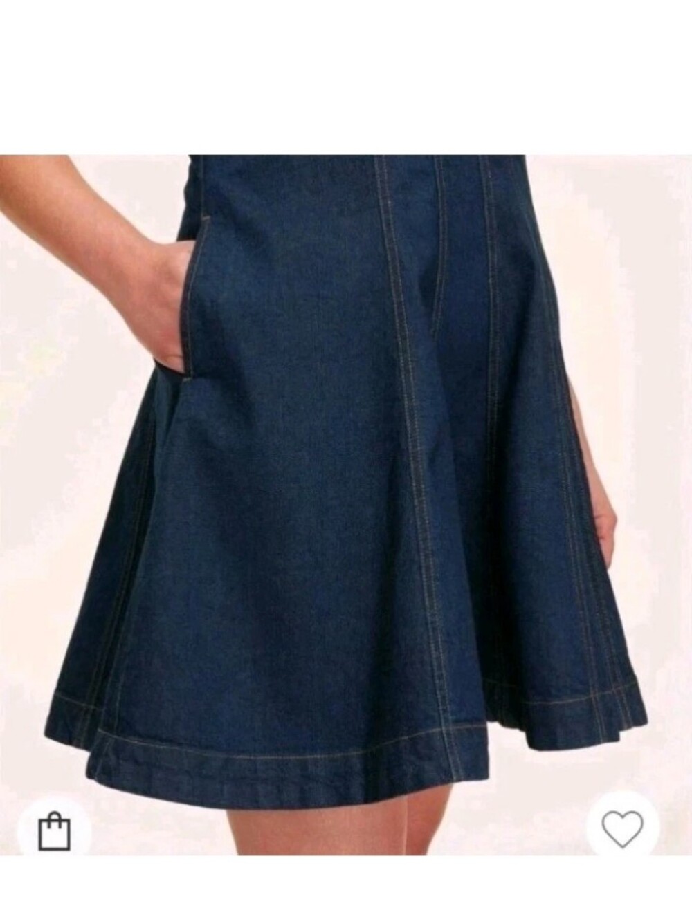 Kate Spade x Target Women's Denim Seamed Mini Dress Size 6 NWT